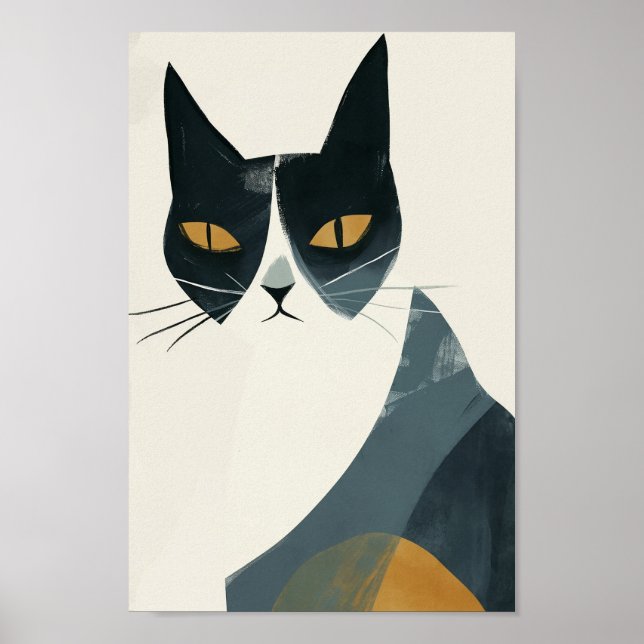 Happy Boho Cat Poster (Front)