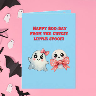 Happy Boo Day Cute Ghost photo Halloween cards