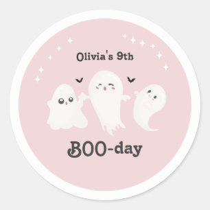 Happy Boo Day   Spooky BOO Day Celebration Classic Round Sticker