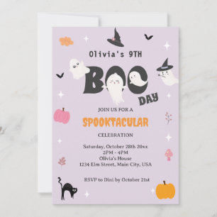 Happy Boo Day   Spooky BOO Day Celebration Invitation