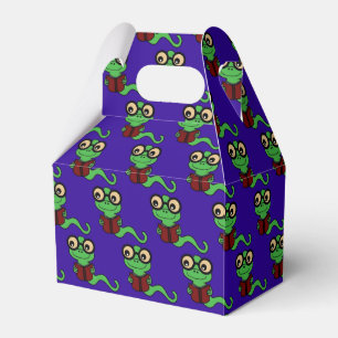 Happy Bookworm Purple Favor Box