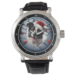 Happy Border Collie Christmas Image Watch