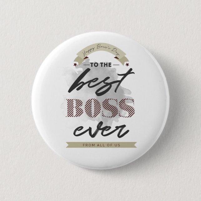Happy Boss's Day 2 Inch Round Button (Front)