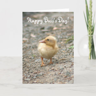 Happy Boss's Day Duckling greeting card