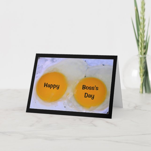 Happy Boss's Day Egg-stra Special Boss! Card (Front)