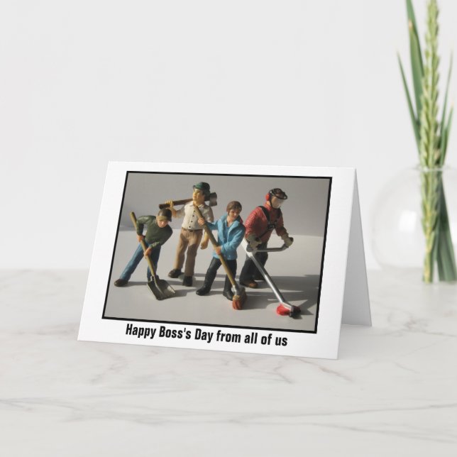 Happy Boss's Day from all of us Card (Front)