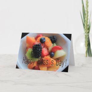 Happy Boss's Day Fruit Salad Card