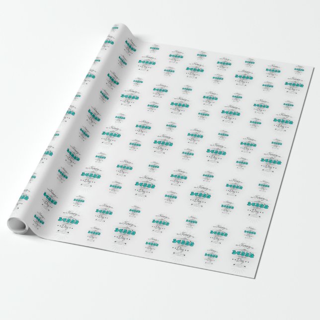 Happy Boss's Day Wrapping Paper (Unrolled)