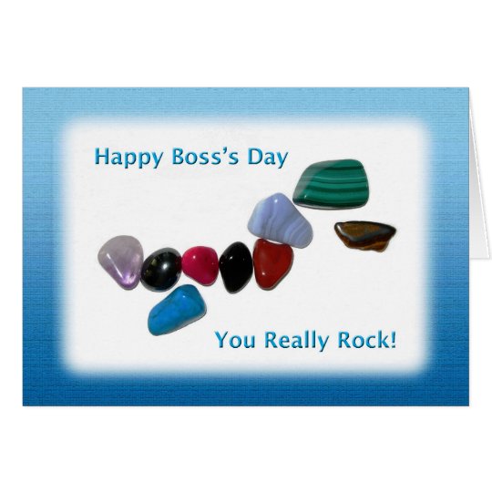 Happy Boss's Day You Really Rock Card
