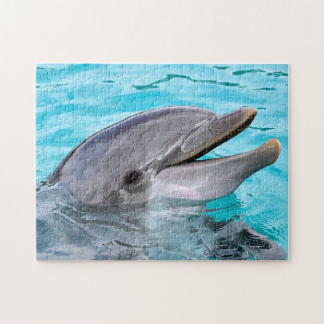 Happy Bottlenose Dolphin, Jigsaw Puzzle (Horizontal)