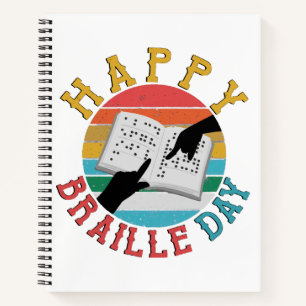 Happy Braille Day Notebook
