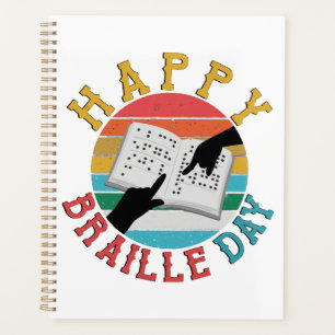 Happy Braille Day Planner
