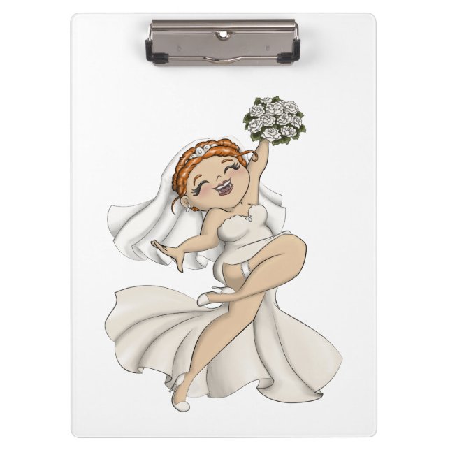 Happy Bride 03 Clipboard (Front)