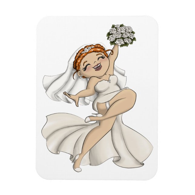 Happy Bride 03 Magnet (Vertical)