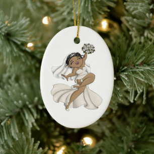 Happy Bride 11 Ceramic Ornament