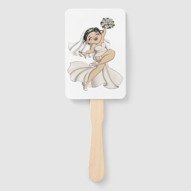 Happy Bride 11 Hand Fan (Front)