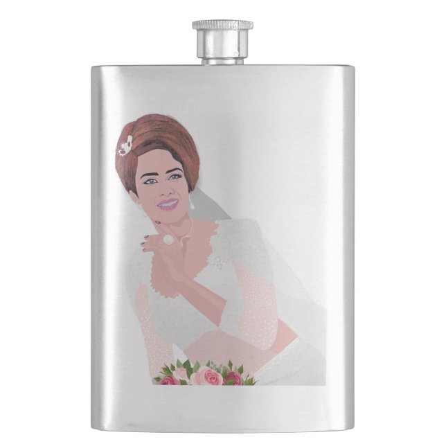 HAPPY BRIDE HIP FLASK (Front)
