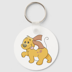 Happy Brown Dog Tshirts and Gifts Keychain