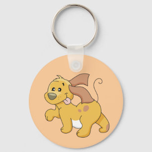 Happy Brown Dog Tshirts and Gifts Keychain