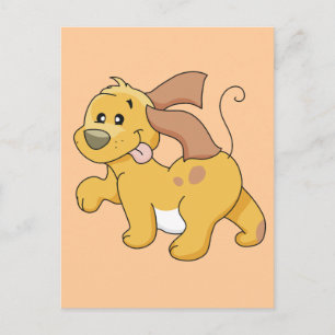 Happy Brown Dog Tshirts and Gifts Postcard