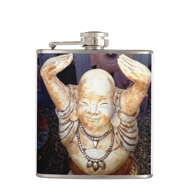 happy buddha flask (Front)