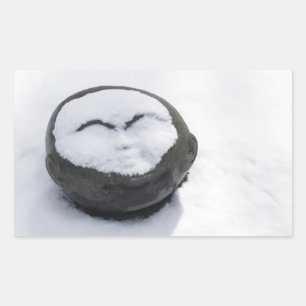 Happy Buddha With Snow Facial Sticker