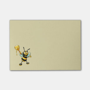 Happy Bumble Bee with a Scoop of Honey Post-it Notes