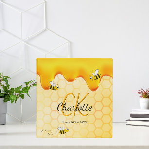 Happy bumble bees honeycomb sweet honey school binder