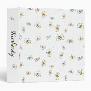 Happy Bumblebees Personalized Binder