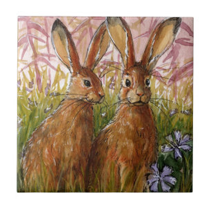 Happy Bunnies design by Schukina A072 Tile