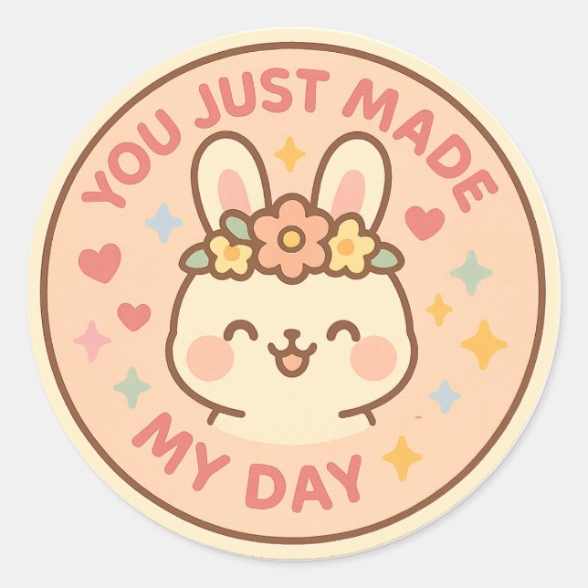 Happy Bunny Appreciation Sticker (Devant)