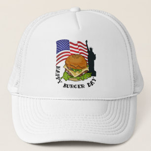 Happy burger day  trucker hat