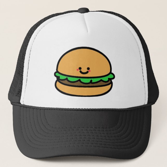 Happy Burger Trucker Hat (Front)