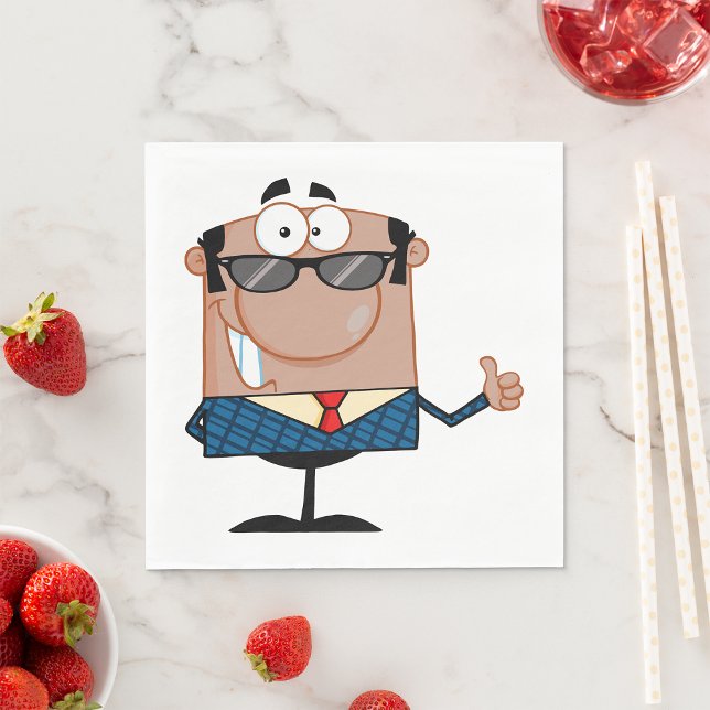 Happy Businessman Napkin (Creator Uploaded)