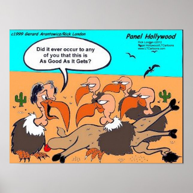 Happy Buzzards As Good As It Gets funny poster by  (Front)