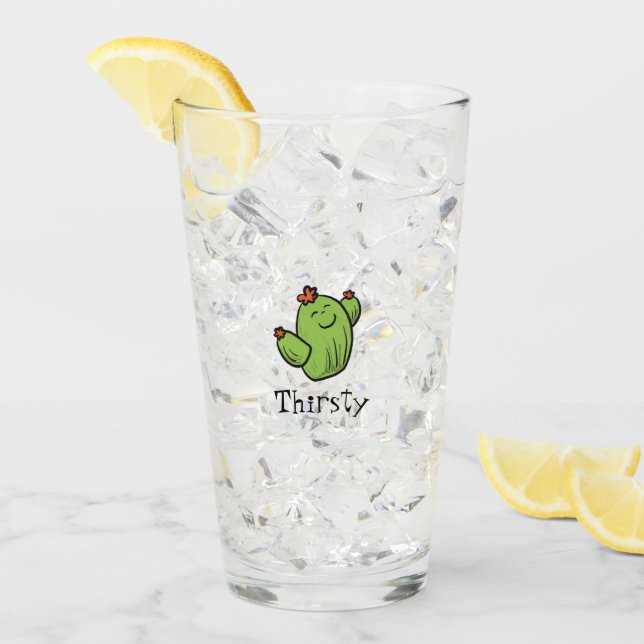 Happy Cactus Glass (Front Ice)