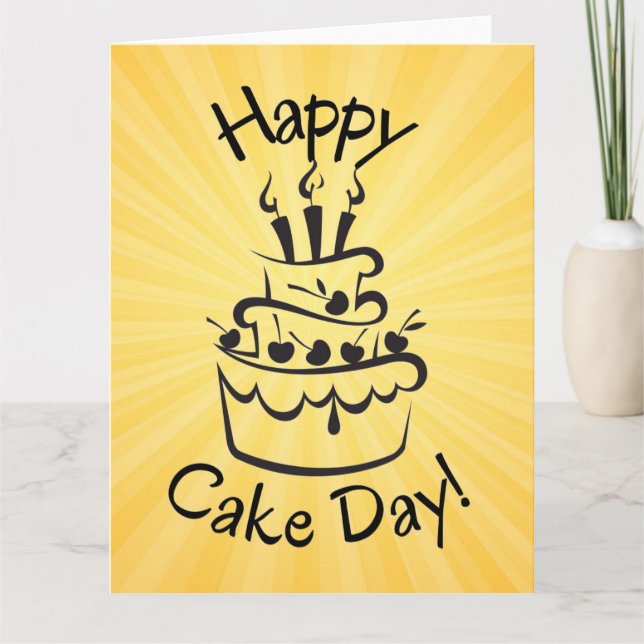 Happy Cake Day Notecard (Front)