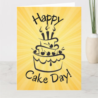 Happy Cake Day Notecard