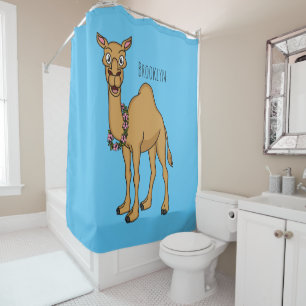 Happy camel cartoon illustration