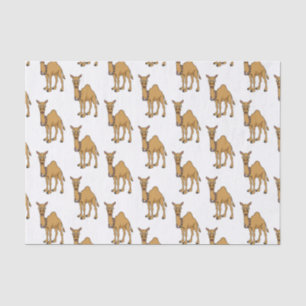 Happy camel cartoon illustration tissue paper