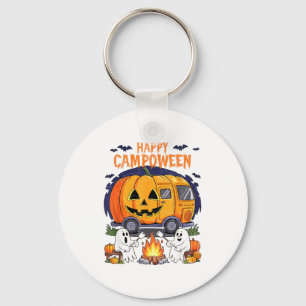 Happy Camp-o-ween Halloween Camping Ghosts And Cam Keychain
