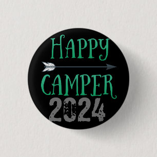Happy Camper 1 Inch Round Button
