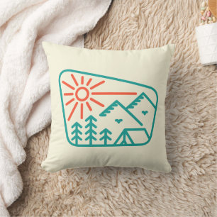 Happy Camper 2 Throw Pillow