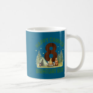 Happy camper 8 forest camping boys 8th birthdayHap Coffee Mug