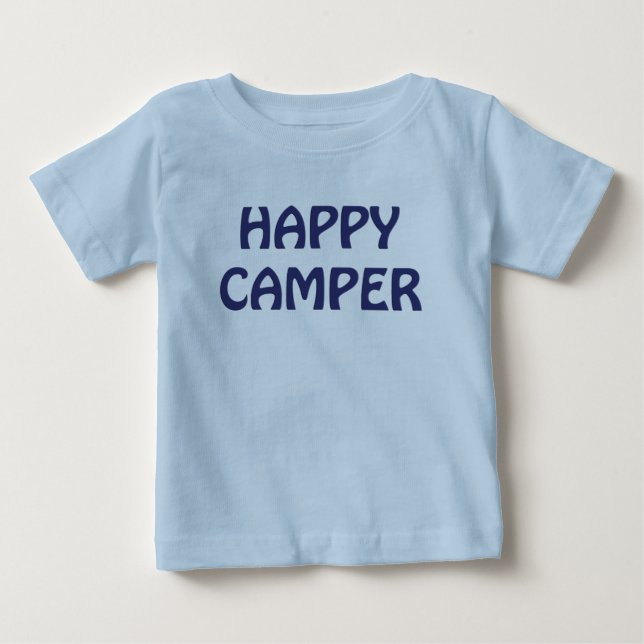 Happy Camper Backpack Infant Blue T-shirt (Front)