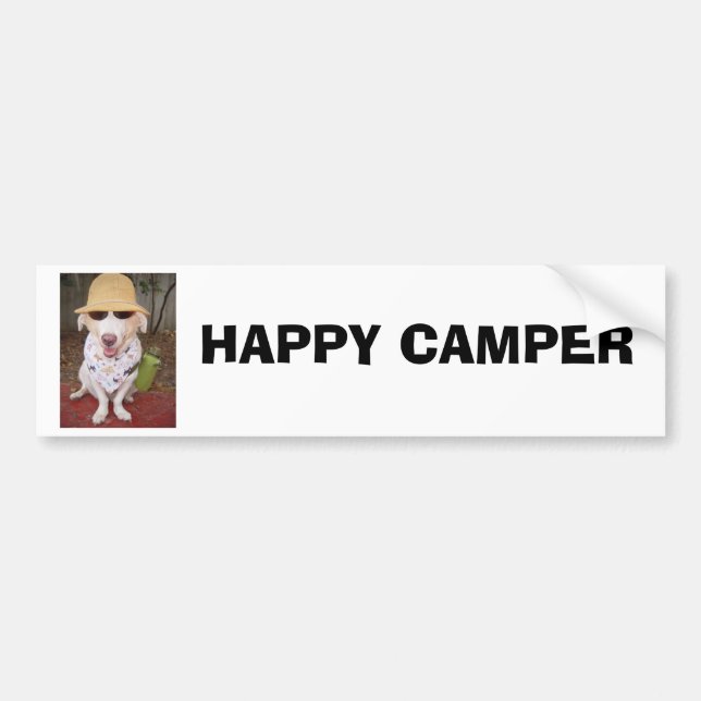 HAPPY CAMPER BUMPER STICKER (Front)