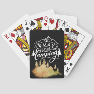 Happy Camper Busy Camping Playing Cards