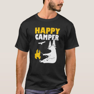 Happy Camper Camping Bear For Men Women And Kids T-Shirt
