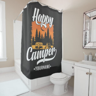 Happy Camper Camping Hiking Travel Caravan Life