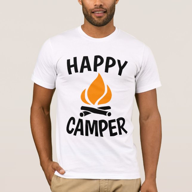 HAPPY CAMPER, Camping T-shirts (Front)
